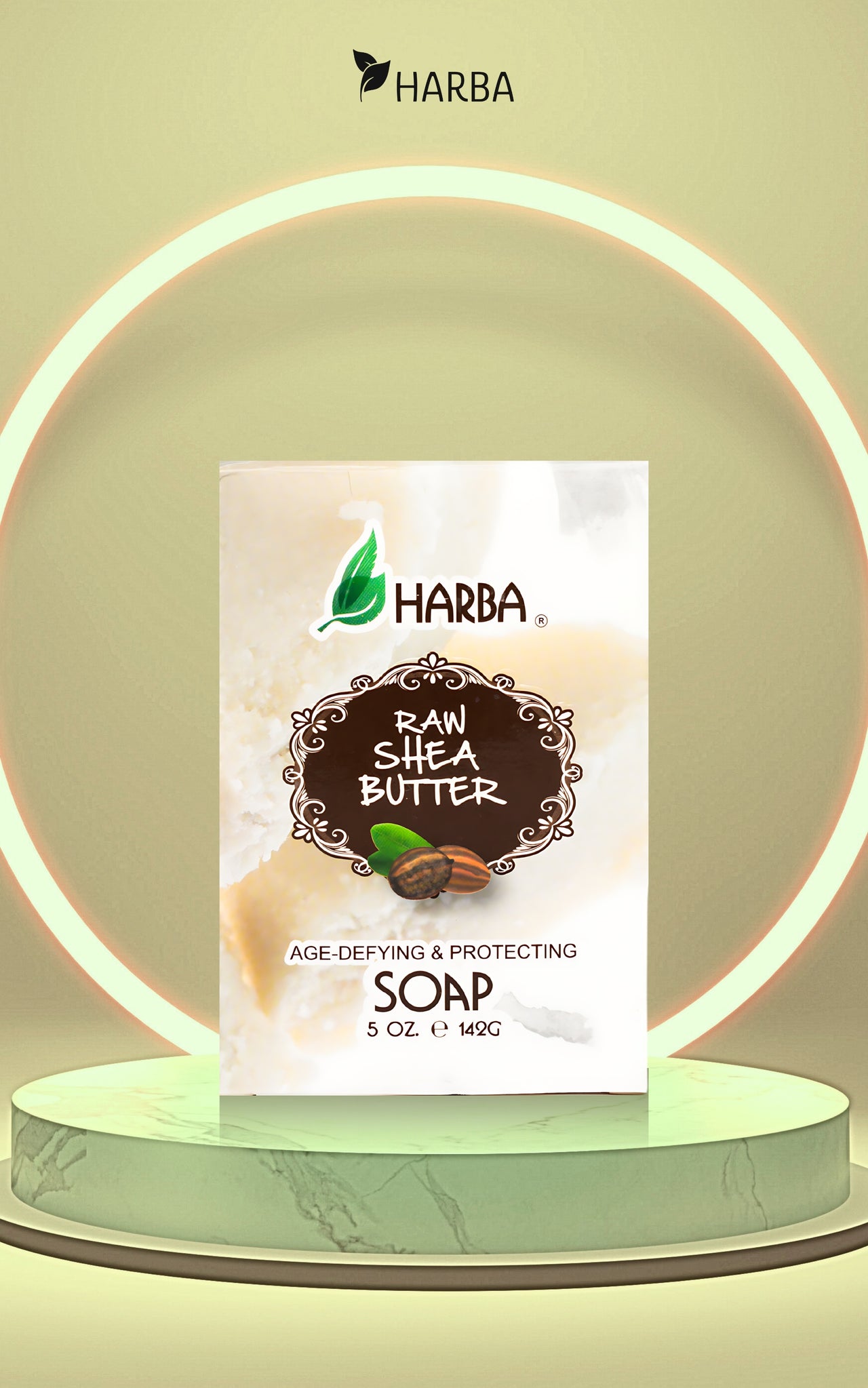 HARBA BAR SOAP WITH RAW SHEA BUTTER