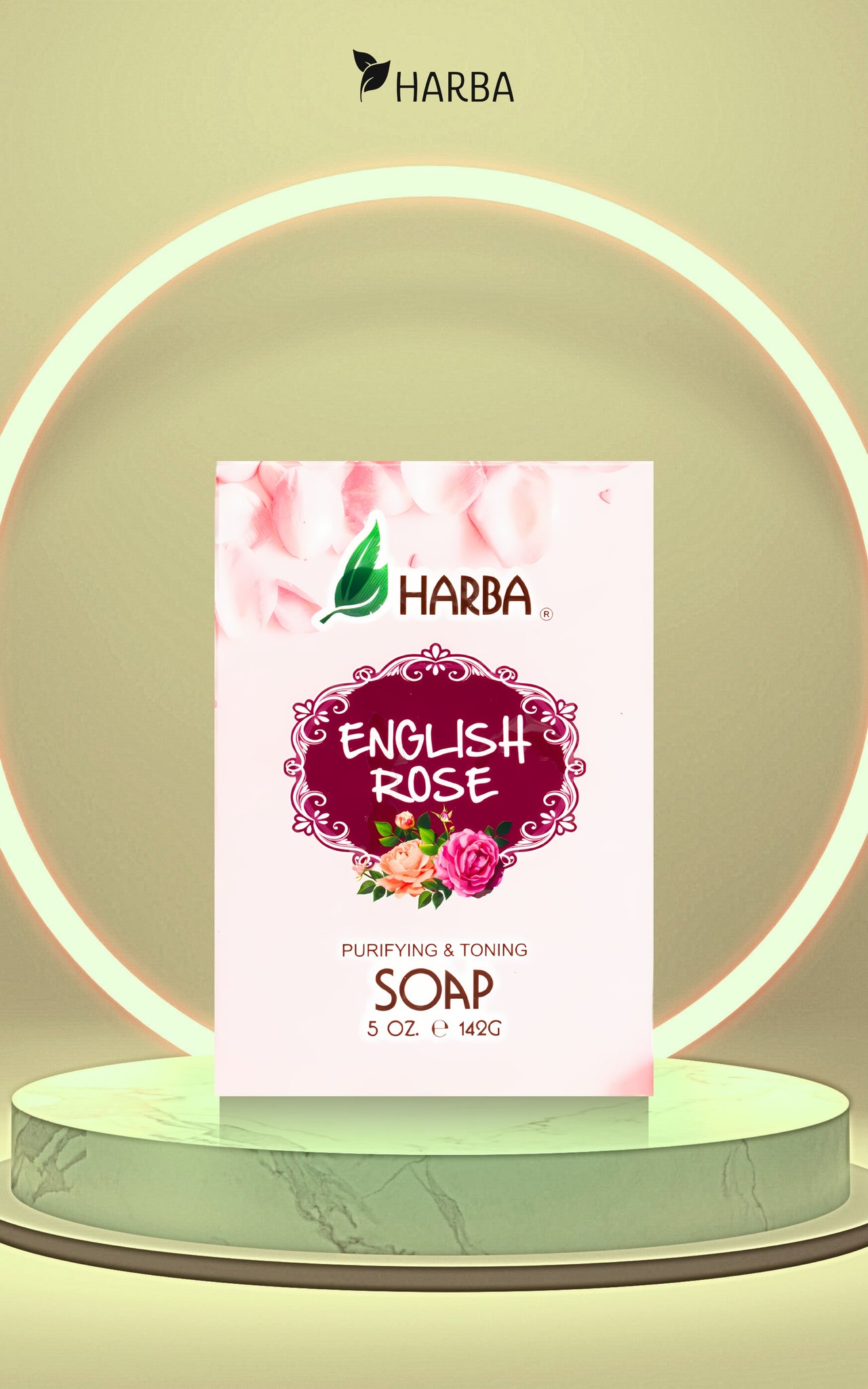 HARBA BAR SOAP WITH ENGLISH ROSE