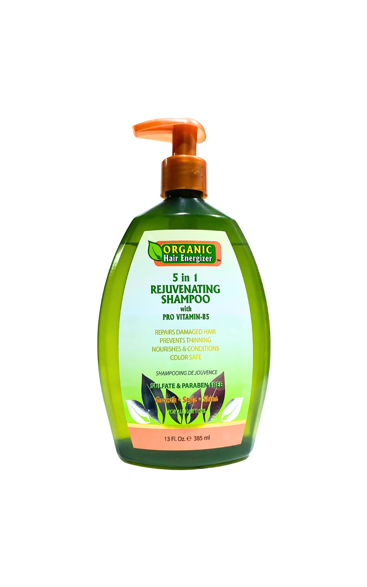 Organic Hair Energizer Shampoo 5 in 1 Rejuvenating 385ml