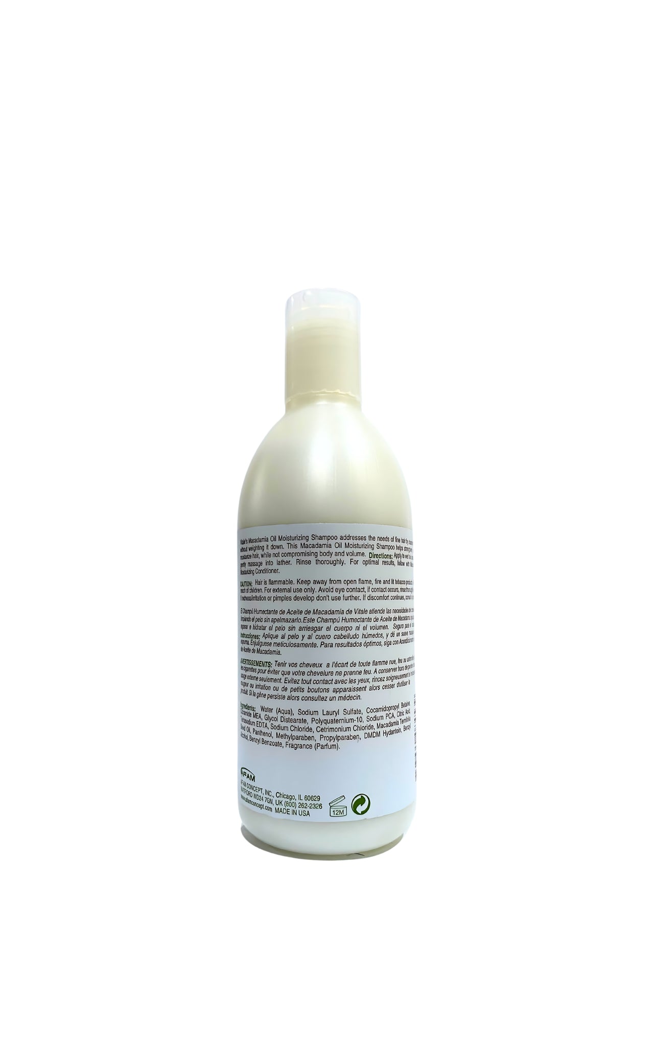 Vitale Macadamia Moisturising Shampoo 355ml