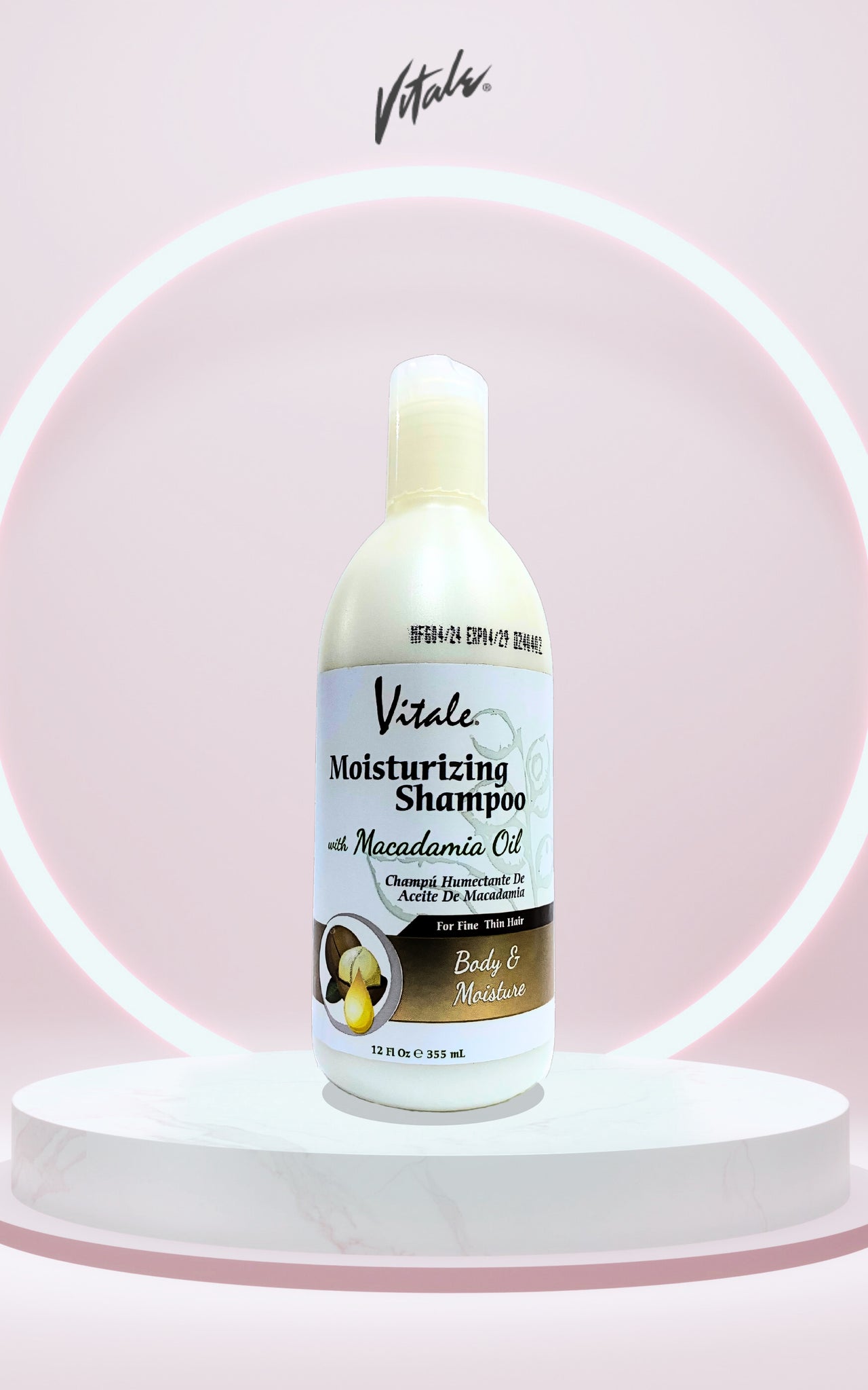 Vitale Macadamia Moisturising Shampoo 355ml