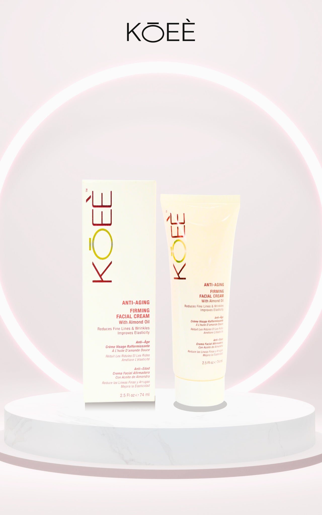 Koee Almond Oil-Infused Anti-Aging Cream 74ml