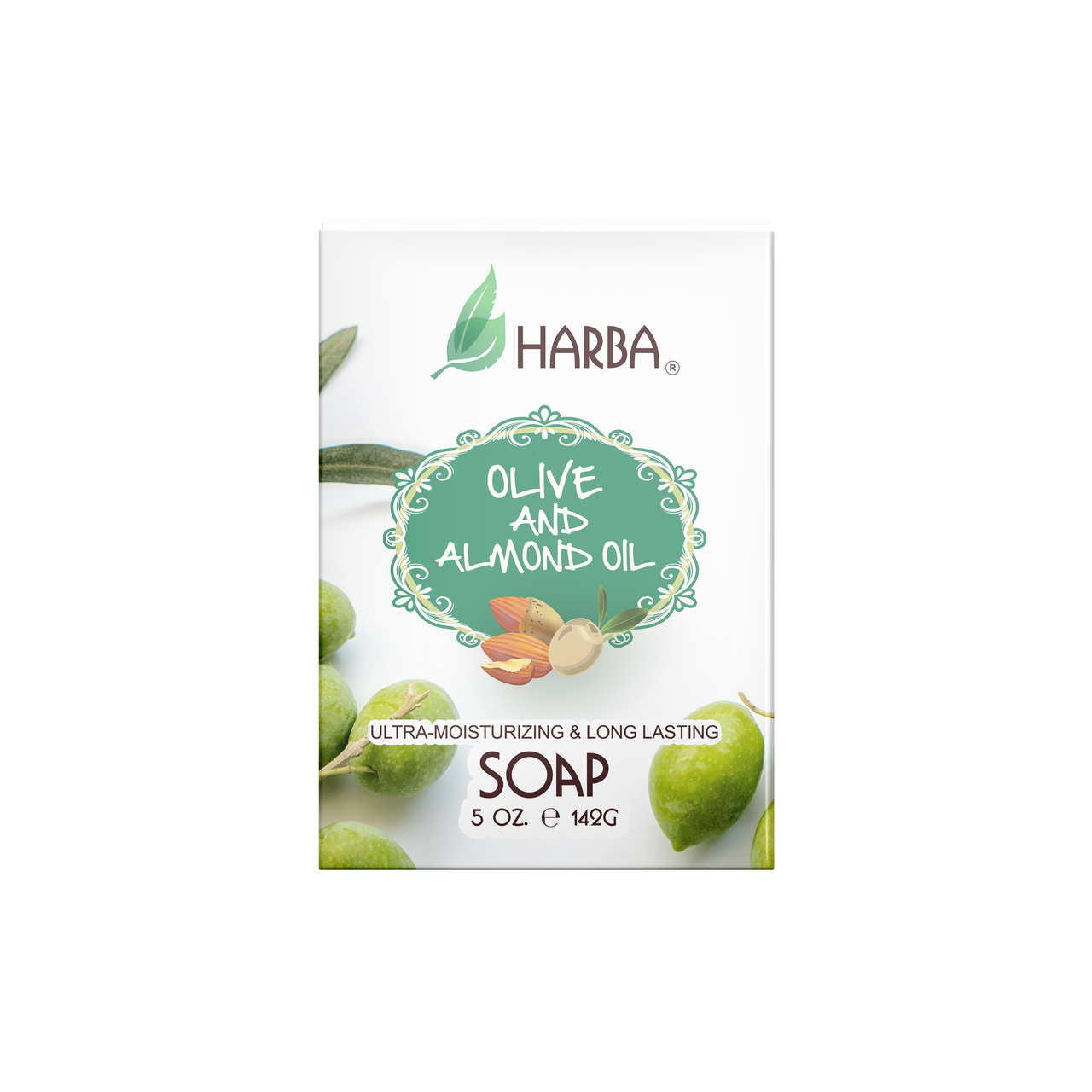 HARBA BAR SOAP WITH OLIVE & ALMOND OIL