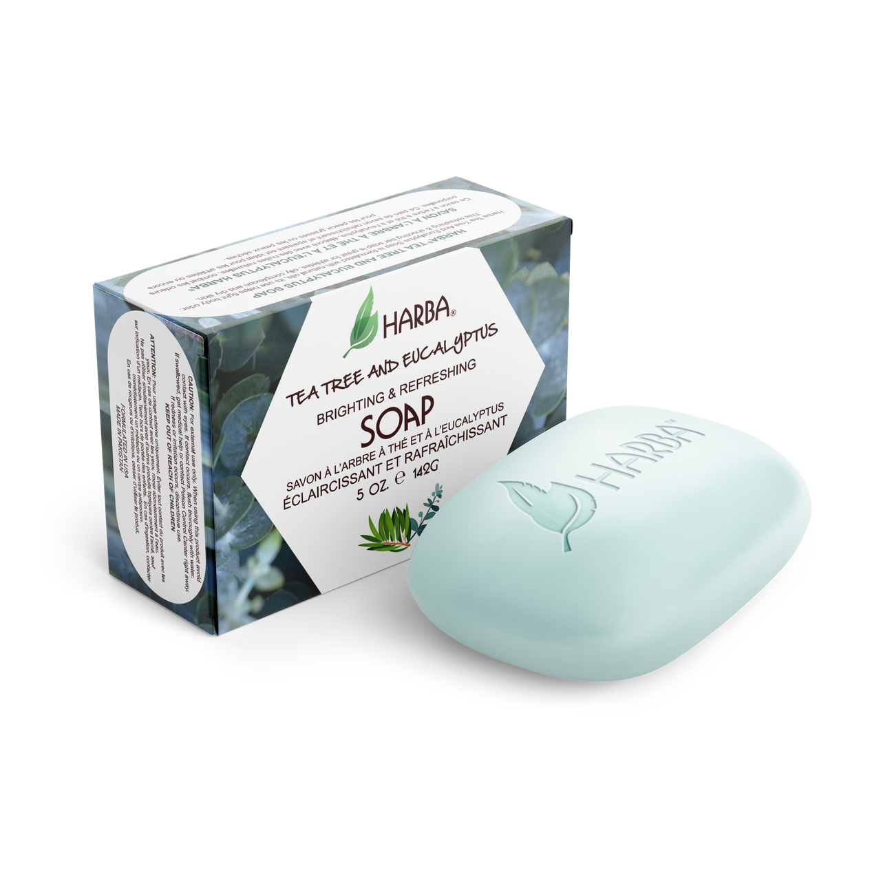 HARBA BAR SOAP WITH TEA TREE & EUCALYPTUS