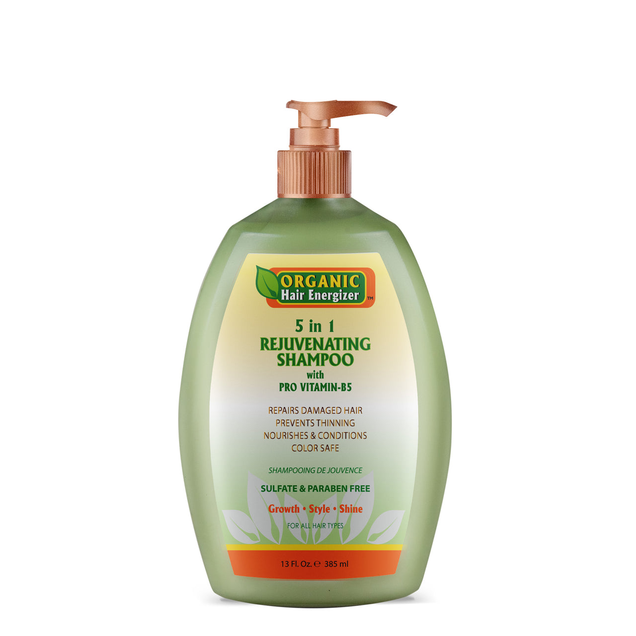 Organic Hair Energizer Shampoo 5 in 1 Rejuvenating 385ml