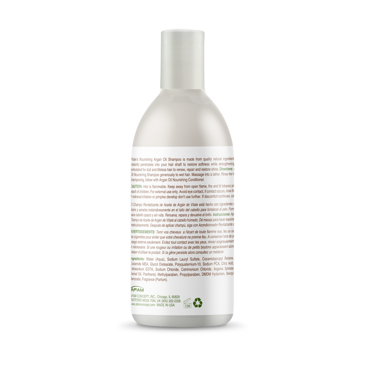 Vitale Argan Oil Nourishing Shampoo 355ml