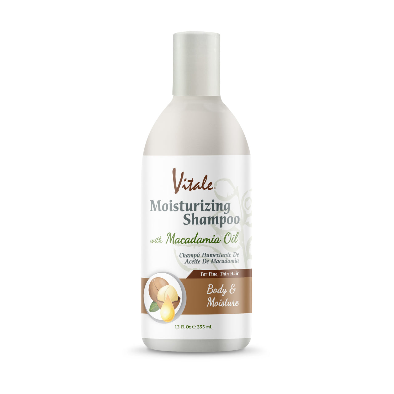 Vitale Macadamia Moisturising Shampoo 355ml